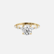 The Hidden Halo Marianne Round Pave Moissanite Ring - KNT - Engagement Rings, Wedding Bands & Fine Jewelry