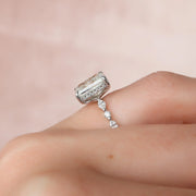 The Hidden Halo Marianne Radiant Pave Moissanite Ring - KNT - Engagement Rings, Wedding Bands & Fine Jewelry