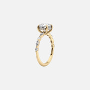 The Hidden Halo Marianne Round Pave Moissanite Ring - KNT - Engagement Rings, Wedding Bands & Fine Jewelry