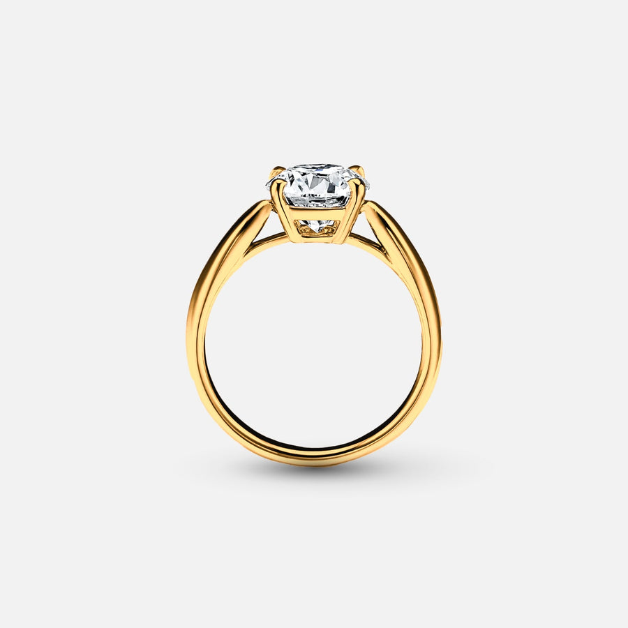 The Solitaire Marinella Round Moissanite Ring - KNT - Engagement Rings, Wedding Bands & Fine Jewelry