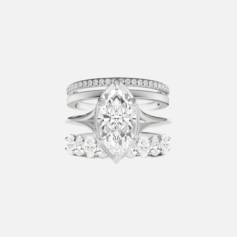 Marquise Royal & Opal Ring Stack - KNT - Engagement Rings, Wedding Bands & Fine Jewelry