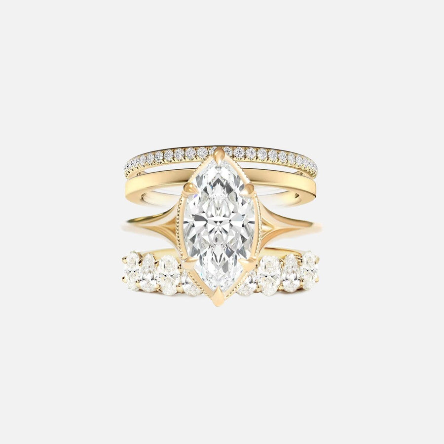Marquise Royal & Opal Ring Stack - KNT - Engagement Rings, Wedding Bands & Fine Jewelry