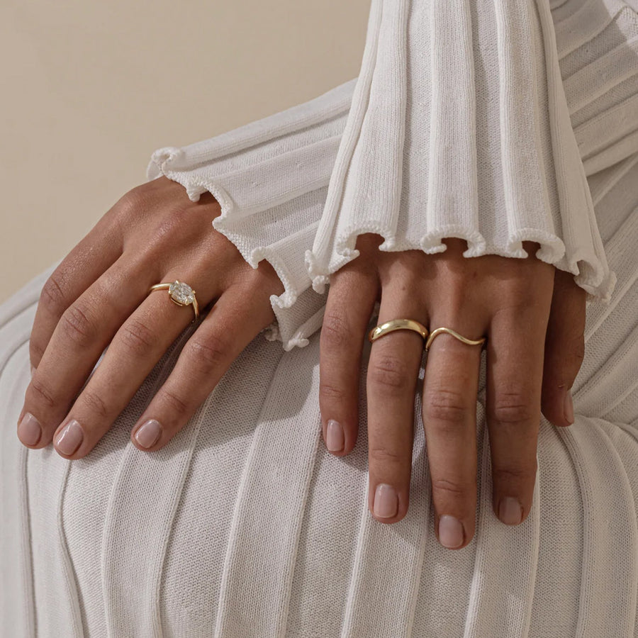 The Solid Maya Moissanite Ring - KNT - Engagement Rings, Wedding Bands & Fine Jewelry