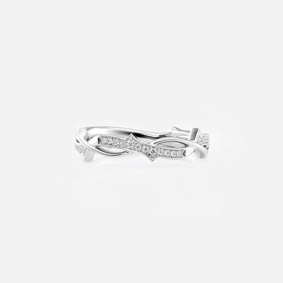 The Pave Meadow's Grace Nature Moissanite Ring - KNT - Engagement Rings, Wedding Bands & Fine Jewelry