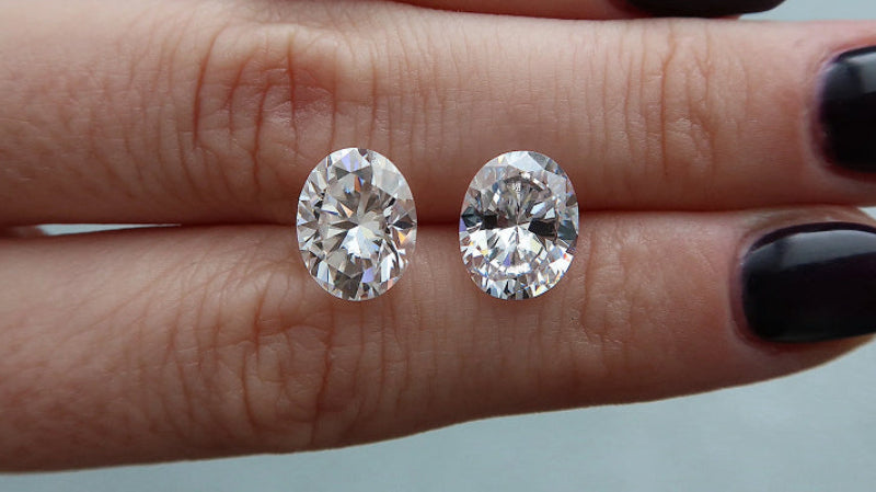 Moissanite vs lab diamond price