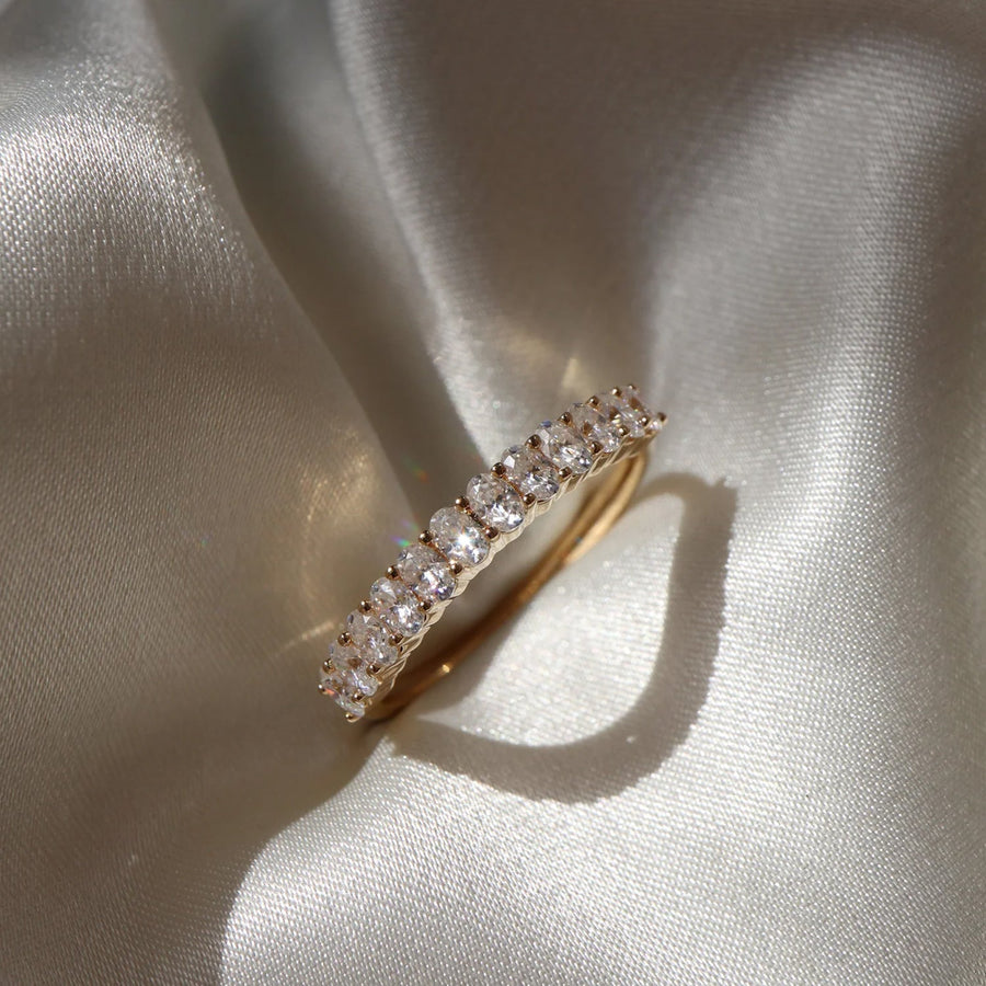 The Pave Noble Prong Moissanite Ring - KNT - Engagement Rings, Wedding Bands & Fine Jewelry