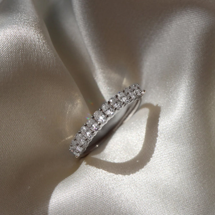 The Pave Noble Prong Moissanite Ring - KNT - Engagement Rings, Wedding Bands & Fine Jewelry