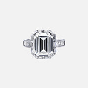 The Halo Nouveau Emerald Pave Moissanite Ring - KNT - Engagement Rings, Wedding Bands & Fine Jewelry