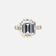 The Halo Nouveau Emerald Pave Moissanite Ring - KNT - Engagement Rings, Wedding Bands & Fine Jewelry