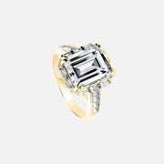The Halo Nouveau Emerald Pave Moissanite Ring - KNT - Engagement Rings, Wedding Bands & Fine Jewelry