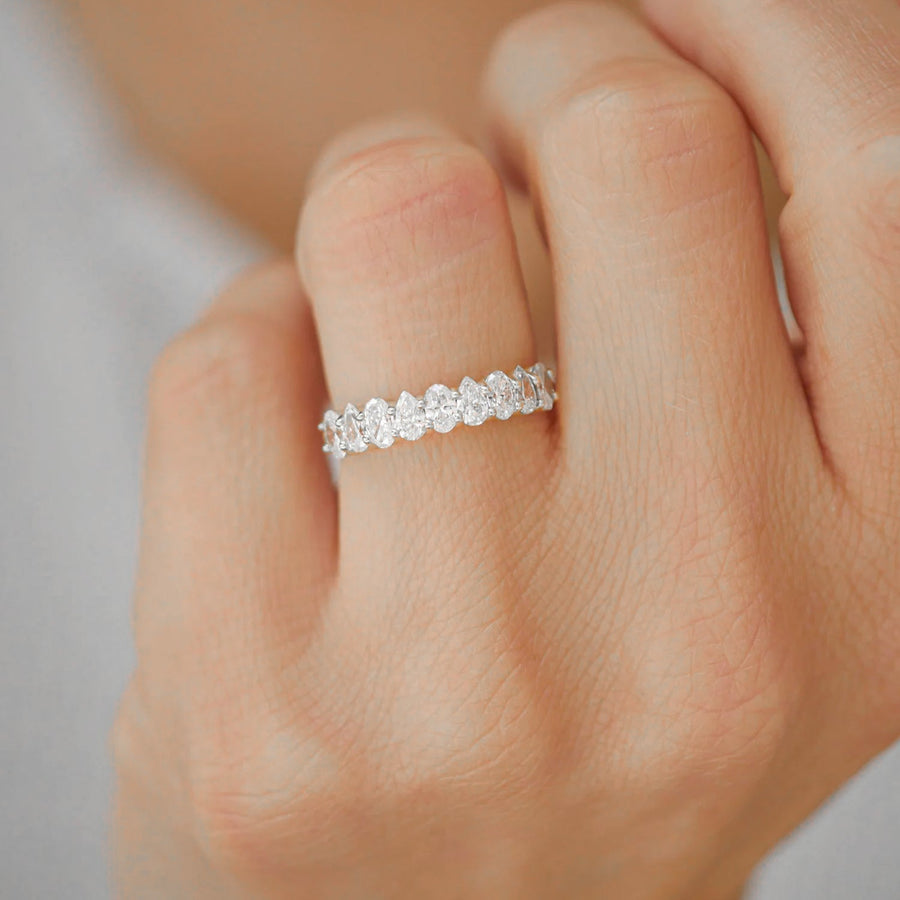 The Prong Opal Moissanite Ring - KNT - Engagement Rings, Wedding Bands & Fine Jewelry
