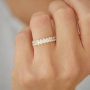 The Prong Opal Moissanite Ring - KNT - Engagement Rings, Wedding Bands & Fine Jewelry