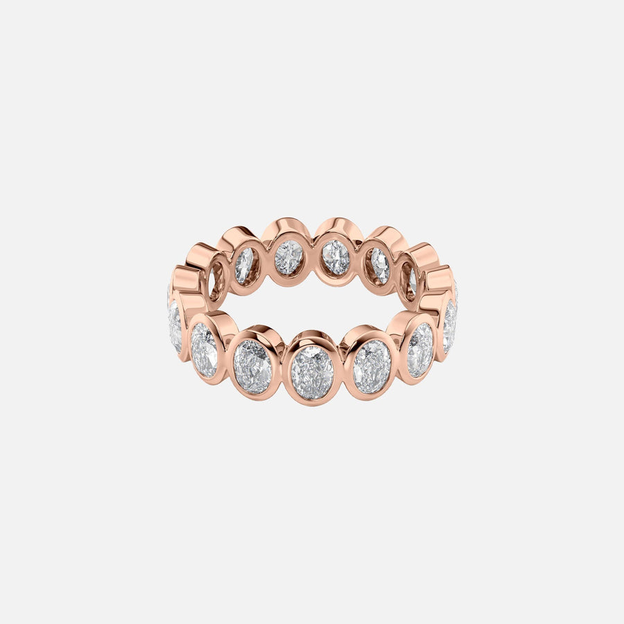  Oval Bezel Eternity Ring 14k Rose Gold 3 0 001