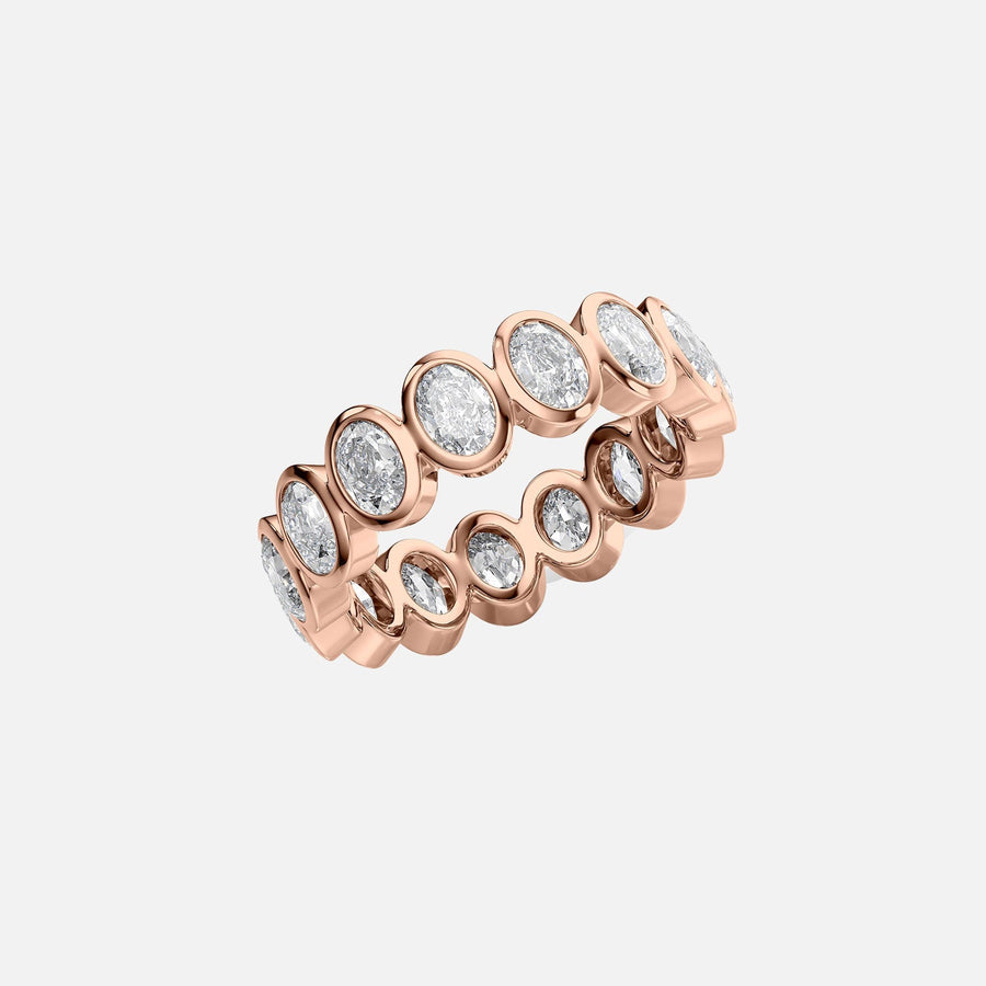  Oval Bezel Eternity Ring 14k Rose Gold 3 0 002