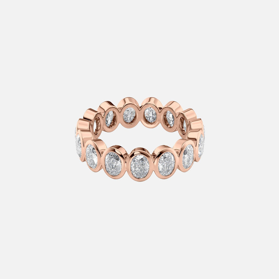  Oval Bezel Eternity Ring 14k Rose Gold 4 0 001