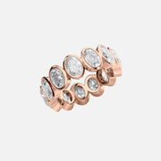  Oval Bezel Eternity Ring 14k Rose Gold 5 0 002