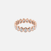  Oval Bezel Eternity Ring 18k Rose Gold 1 7 001