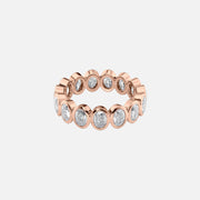  Oval Bezel Eternity Ring 18k Rose Gold 3 0 001