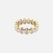  Oval Bezel Eternity Ring 18k Yellow Gold 4 0 001