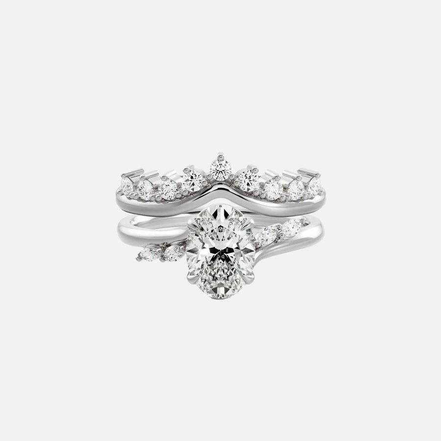 Oval Elara Ring Stack - KNT - Engagement Rings, Wedding Bands & Fine Jewelry