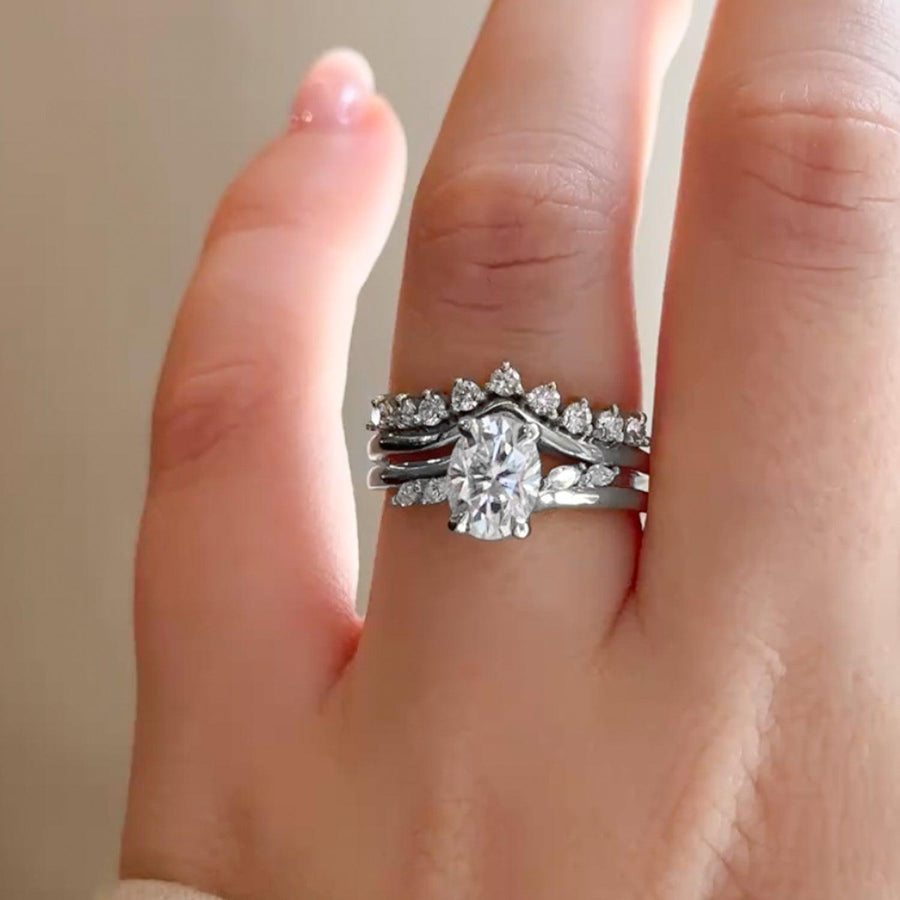 Oval Elara Ring Stack - KNT - Engagement Rings, Wedding Bands & Fine Jewelry