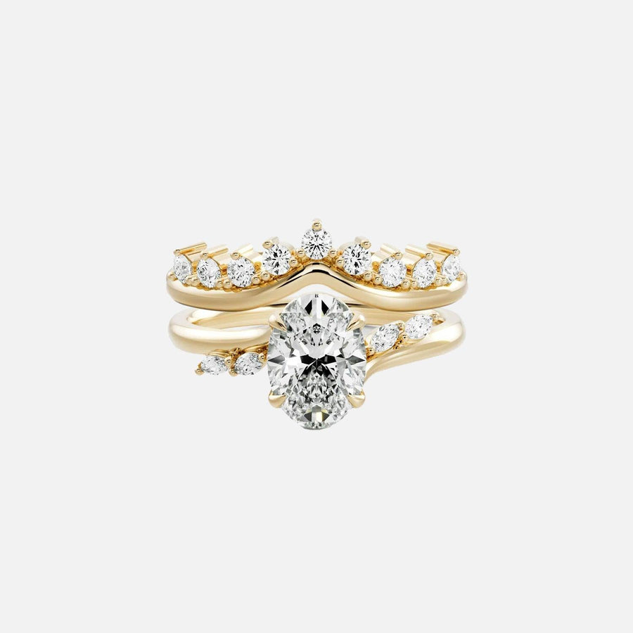 Oval Elara Ring Stack - KNT - Engagement Rings, Wedding Bands & Fine Jewelry