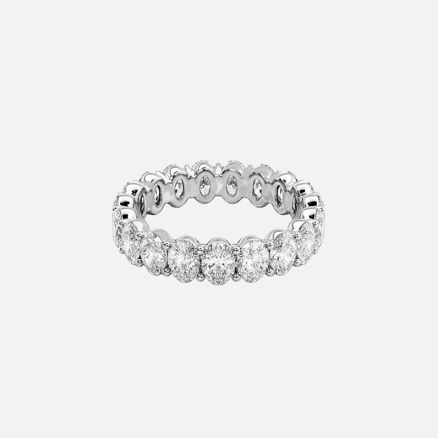  Oval Eternity Ring 14k White Gold 4 0 001
