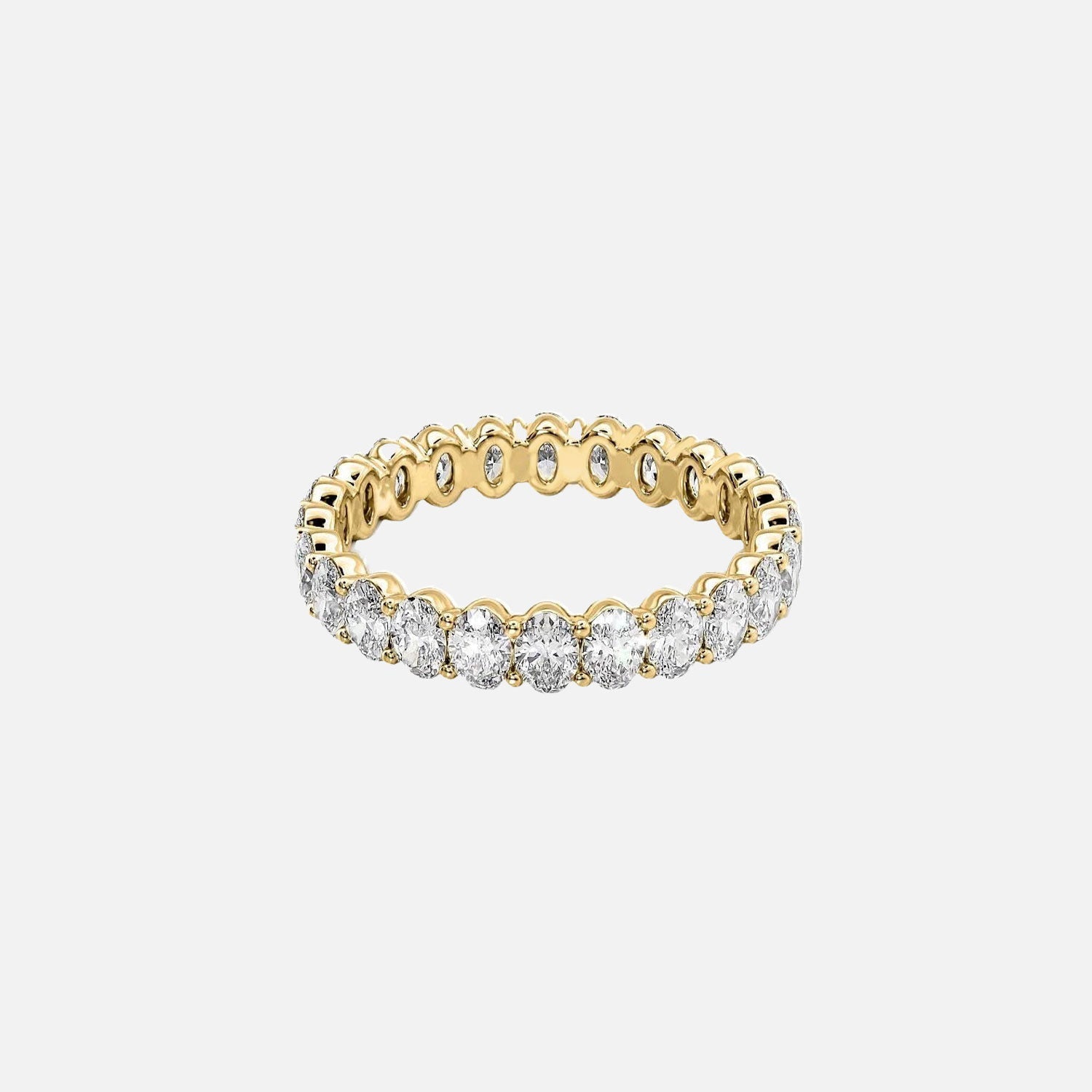 Oval Eternity Ring 14k Yellow Gold 2 0 001