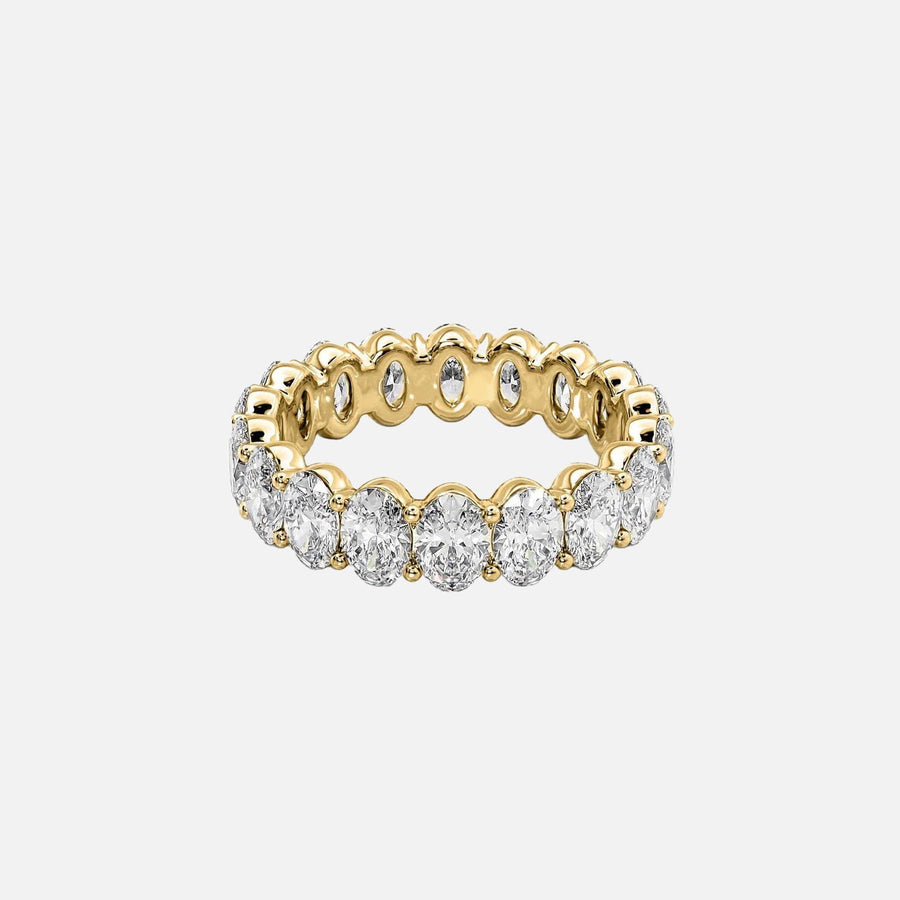  Oval Eternity Ring 14k Yellow Gold 4 5 001