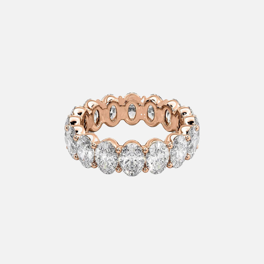  Oval Eternity Ring 18k Rose Gold 6 5 001