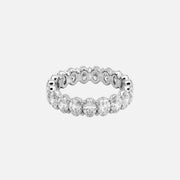  Oval Eternity Ring 18k White Gold 4 0 001