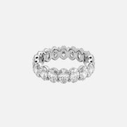  Oval Eternity Ring 18k White Gold 4 5 001