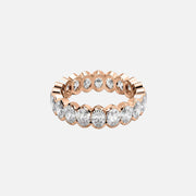  Oval Half Bezel Eternity Ring 14k Rose Gold 3 0 001