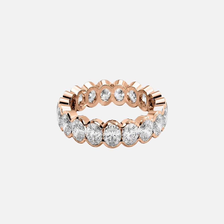  Oval Half Bezel Eternity Ring 14k Rose Gold 4 0 001