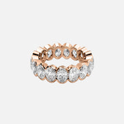  Oval Half Bezel Eternity Ring 14k Rose Gold 5 5 001