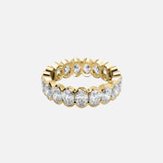  Oval Half Bezel Eternity Ring 14k Yellow Gold 4 0 001
