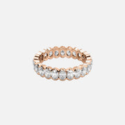  Oval Half Bezel Eternity Ring 18k Rose Gold 2 0 001