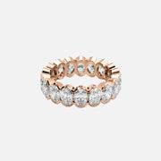  Oval Half Bezel Eternity Ring 18k Rose Gold 4 5 001