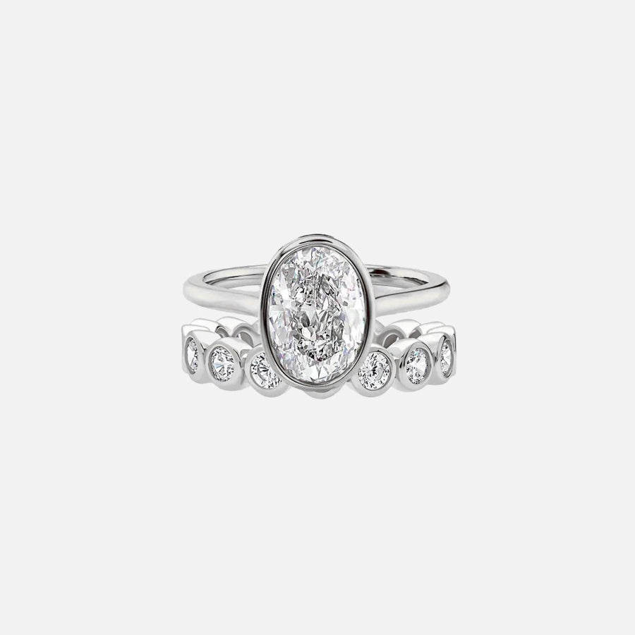 Oval Helena Ring Stack - KNT - Engagement Rings, Wedding Bands & Fine Jewelry