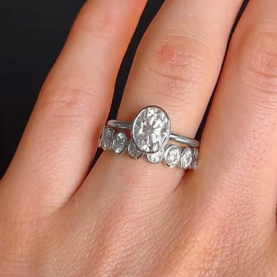 Oval Helena Ring Stack - KNT - Engagement Rings, Wedding Bands & Fine Jewelry