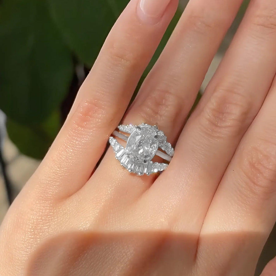 Oval Pisces Zodiac Ring Stack - KNT - Engagement Rings, Wedding Bands & Fine Jewelry