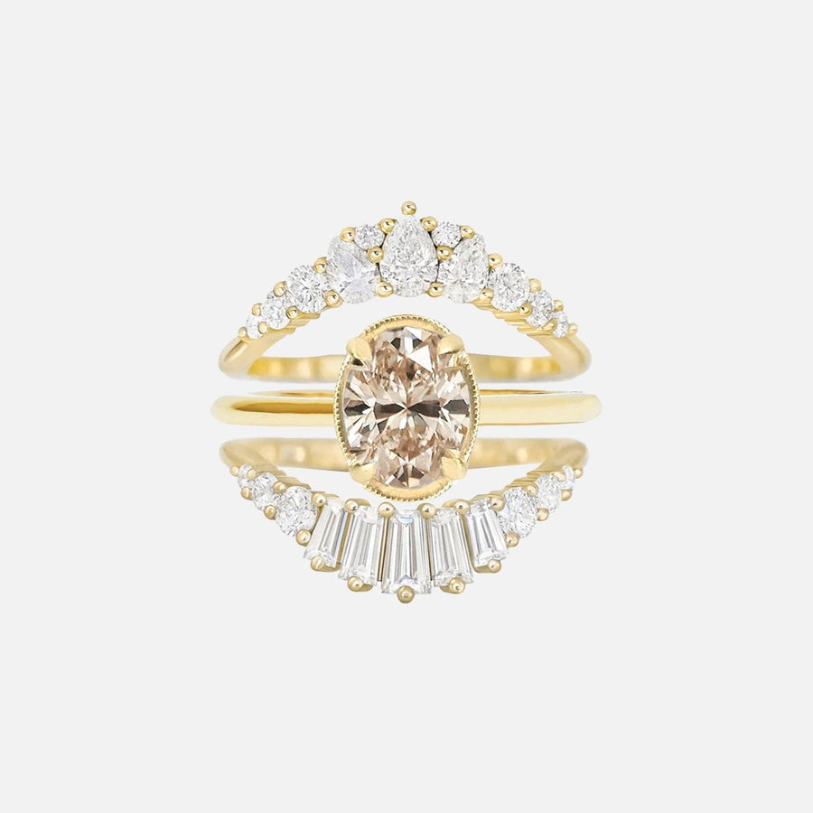 Oval Pisces Zodiac Ring Stack - KNT - Engagement Rings, Wedding Bands & Fine Jewelry