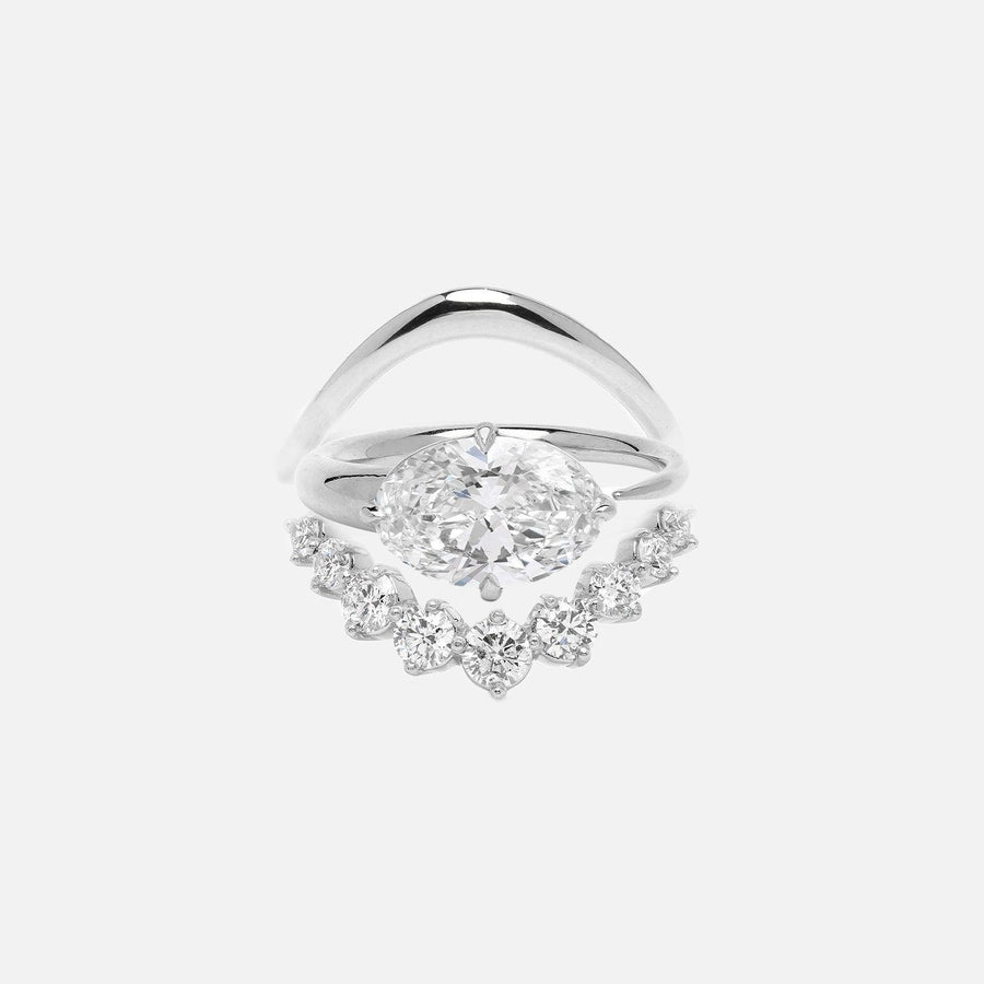 Oval Rosabella Ring Stack - Moonlight - KNT - Engagement Rings, Wedding Bands & Fine Jewelry