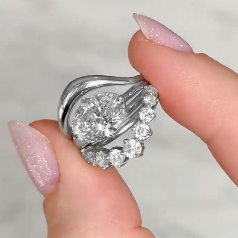 Oval Rosabella Ring Stack - Moonlight - KNT - Engagement Rings, Wedding Bands & Fine Jewelry