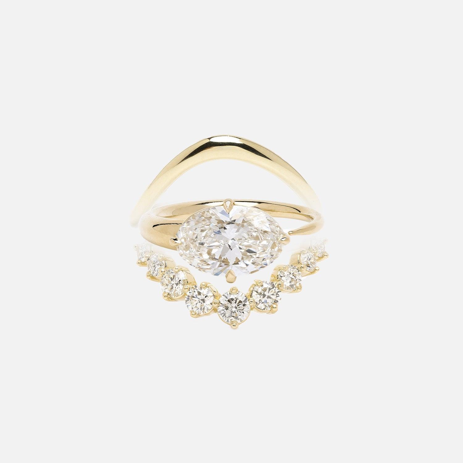 Oval Rosabella Ring Stack - Moonlight - KNT - Engagement Rings, Wedding Bands & Fine Jewelry