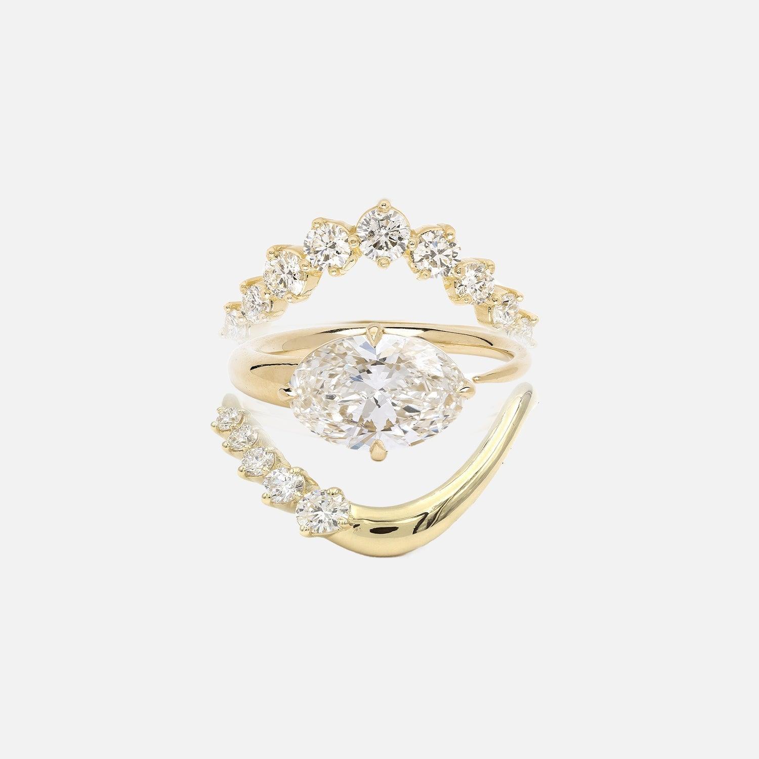Oval Rosabella Ring Stack - Starlight - KNT - Engagement Rings, Wedding Bands & Fine Jewelry