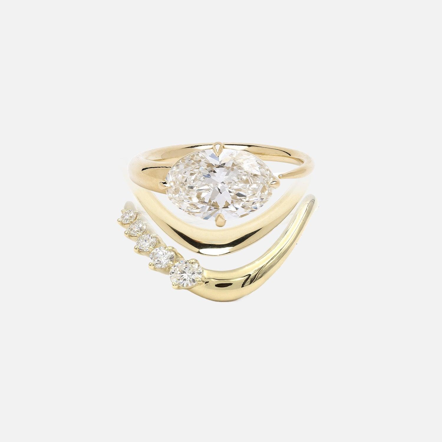 Oval Rosabella Ring Stack - Twilight Bliss - KNT - Engagement Rings, Wedding Bands & Fine Jewelry