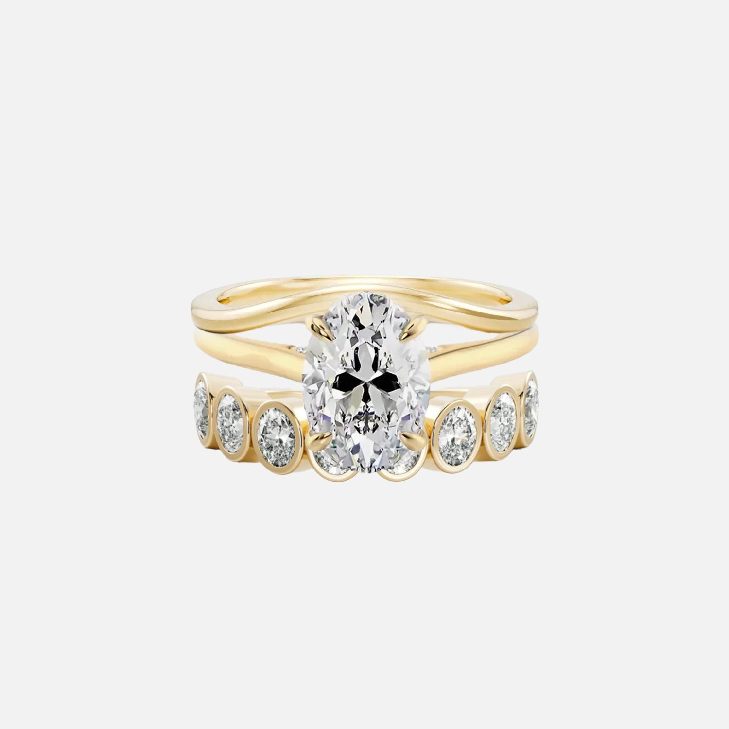 Oval Sofia & Della Ring Stack - KNT - Engagement Rings, Wedding Bands & Fine Jewelry