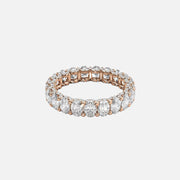  Oval U Pave Prong Eternity Ring 14k Rose Gold 3 3 001