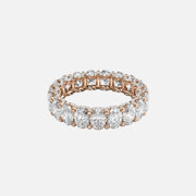  Oval U Pave Prong Eternity Ring 14k Rose Gold 4 8 001